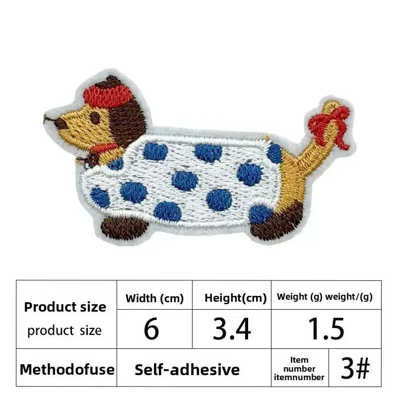 Two Pack Embroidered Black Cat Patches Iron On For Clothing Jeans Jackets Cute Cartoon Design