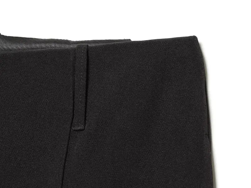 Slim-fit black women's suit trousers with belt loop, ETJ 2025