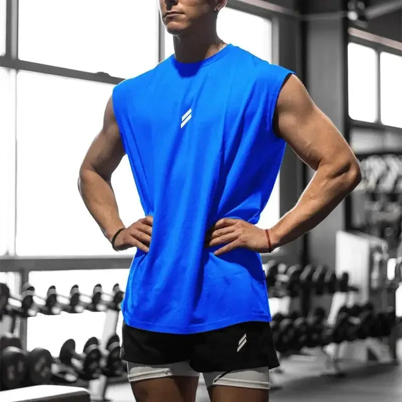 Mens Sleeveless T Shirt Quick Drying Breathable Mesh Tank Top For Gym Fitness Bodybuilding Basketball Summer Workout