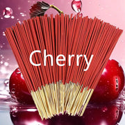 Handmade Cherry Fragrance Incense Sticks 22 Cm Indoor Outdoor Use For Yoga Meditation Camping Travel