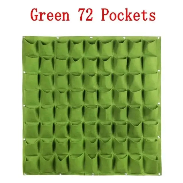 Wall Hanging Pockets Planting Bags Vertical Garden Planter Indoor Outdoor Use Home Decor Grow Bags