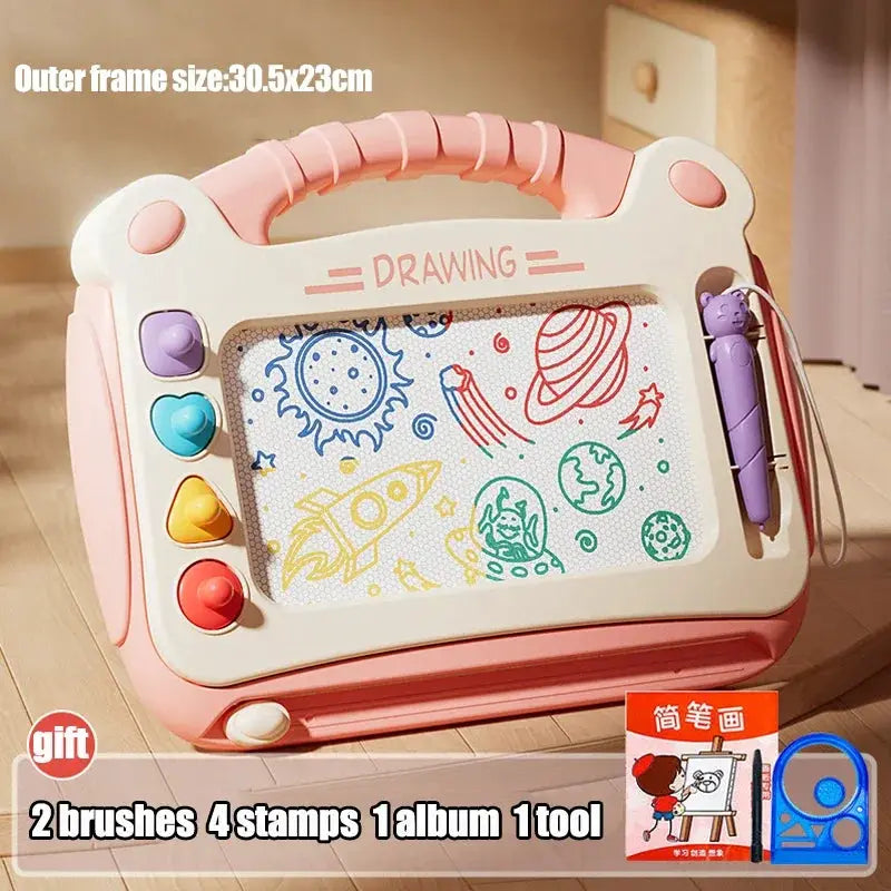 Kids Magnetic Drawing Board Cartoon Graffiti Toy Montessori Learning Toy For Kids