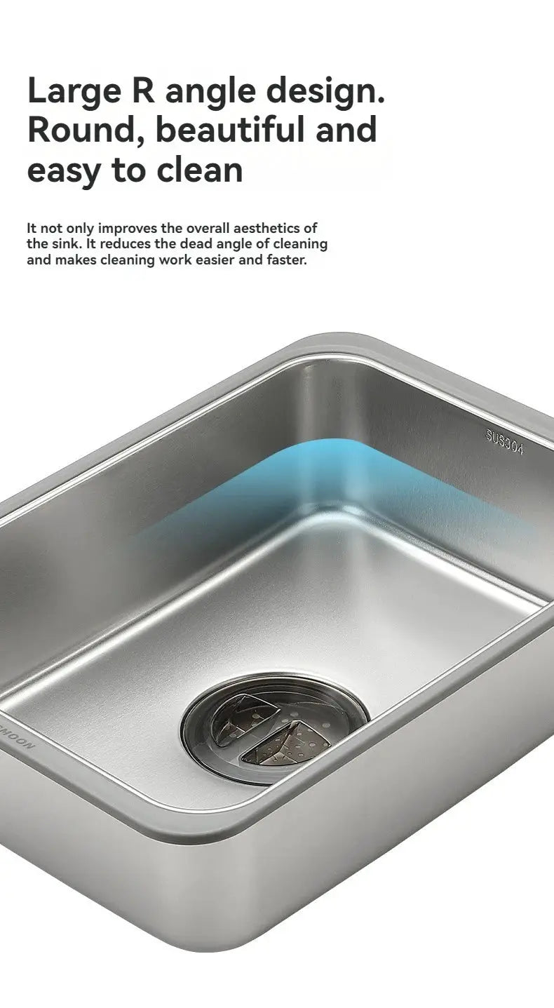 CAMPINGMOON IGT One Unit Sink, stainless steel outdoor dishwashing basin by Simples Market