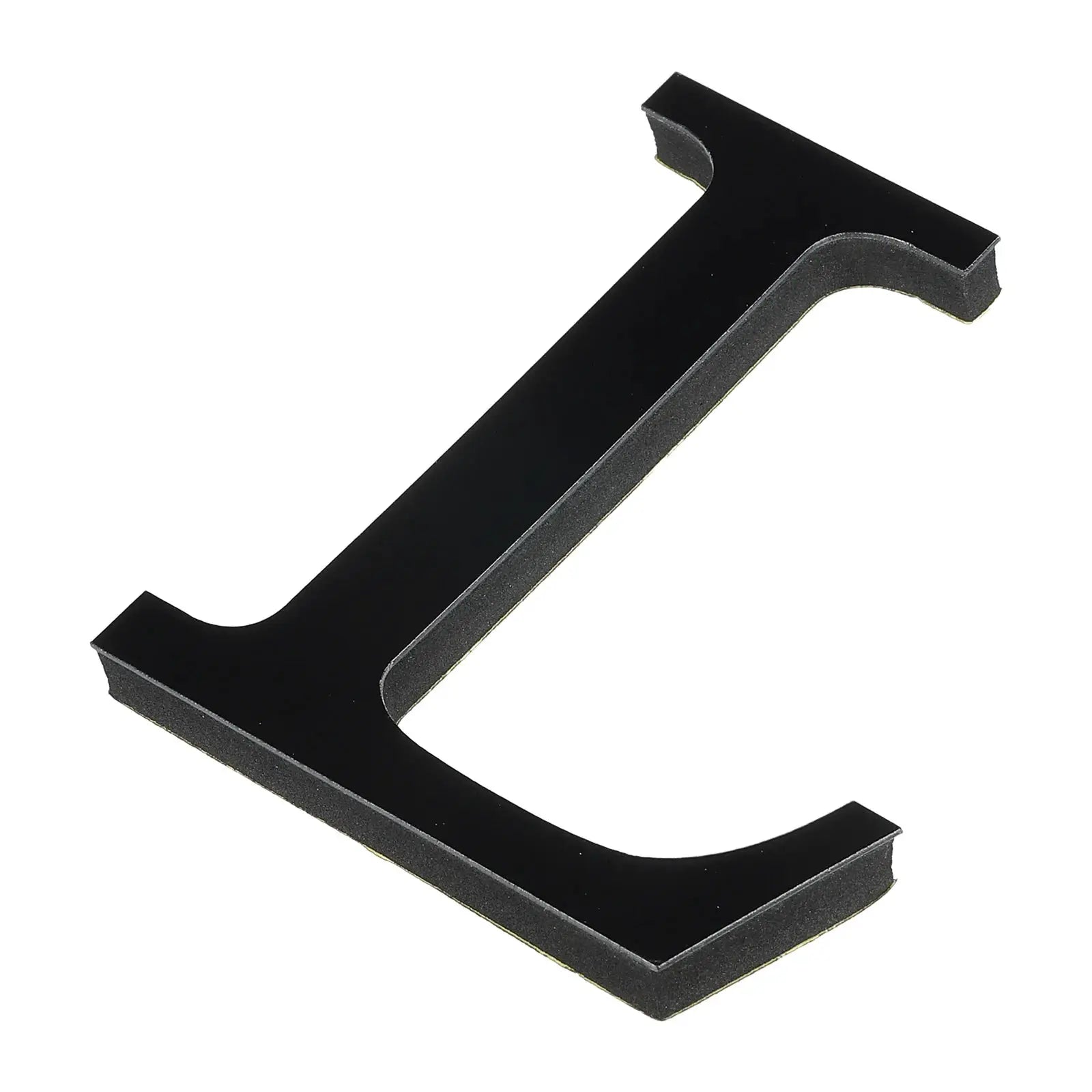 Simples Market 3D mirror acrylic letter L wall art, black, 10 cm, self-adhesive