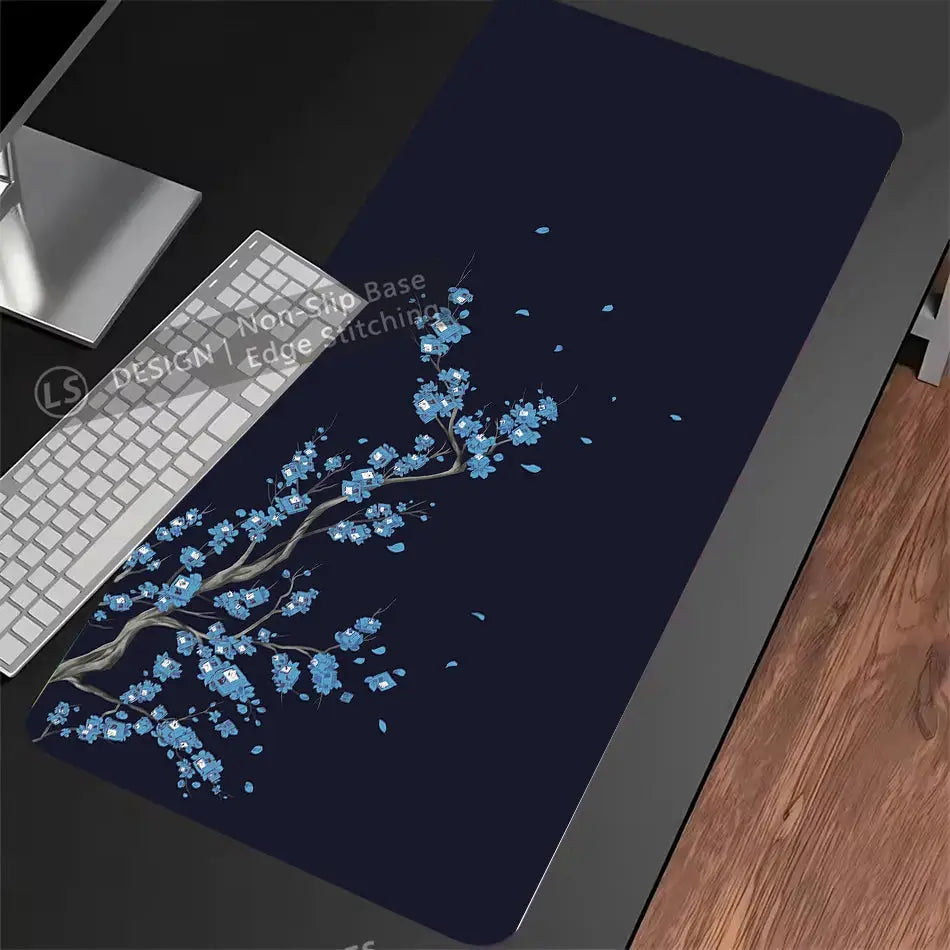 Japan Sakura Gaming Mouse Pad XXL Extra Large Cherry Blossom Design For Laptops Desks Office Keyboard