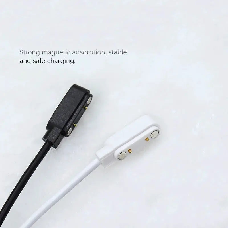 Simples Market smartwatch dock charger USB cable set, black and white magnetic adapters