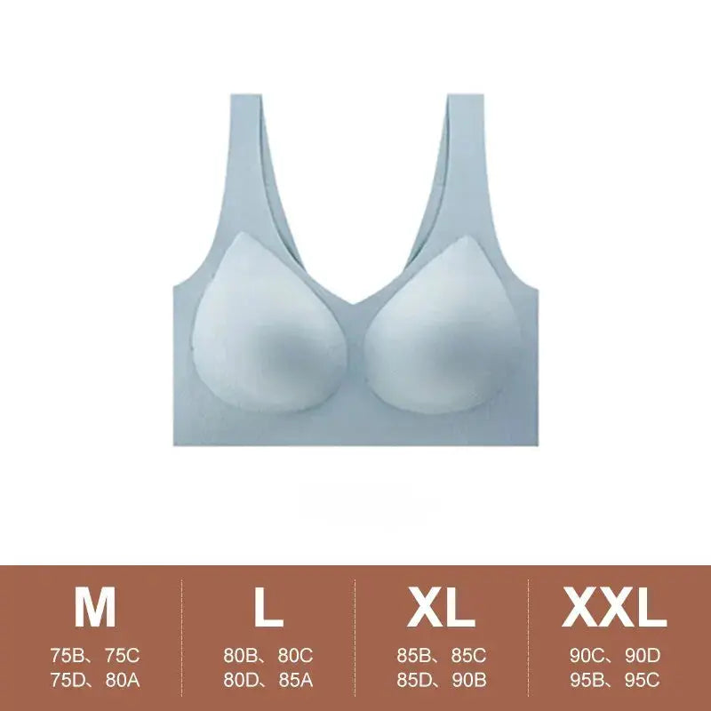 Veluxe Seamless Push Up Bra For Sleep Yoga And Sports Wire Free Ultra Thin Lingerie Comfort