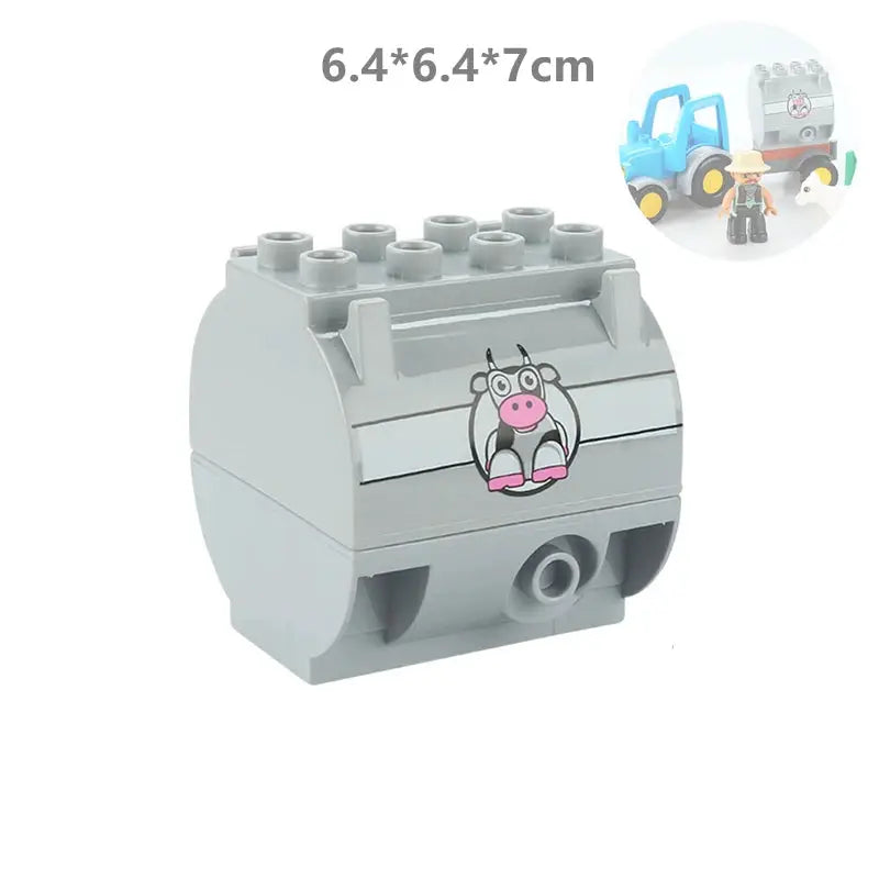 Big Building Blocks Traffic Mechanical Construction Set For Kids Compatible Large Bricks Educational Science Toy Gift
