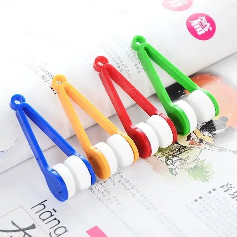 Portable Multifunctional Glasses Cleaning Brushes Microfiber For Eyeglasses Sunglasses Spectacles