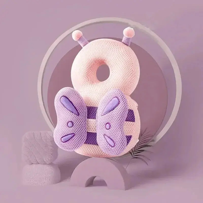 Homefish Baby Head Protector Backpack Pillow For Kids 1 To 3 Years Unisex Soft PP Cotton Cartoon Security Cushion