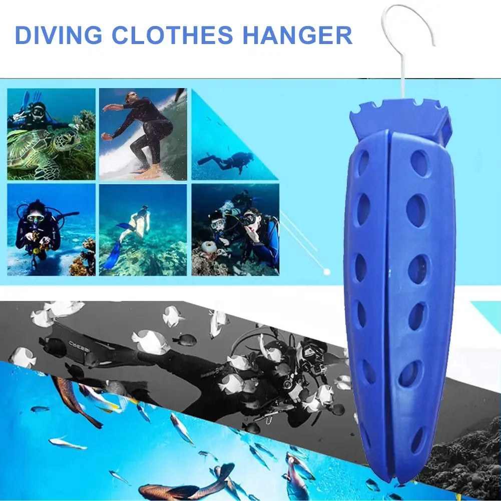 Dezition Foldable Wetsuit Hanger for Diving Drysuit Surf Gear Stand Durable Plastic Rack