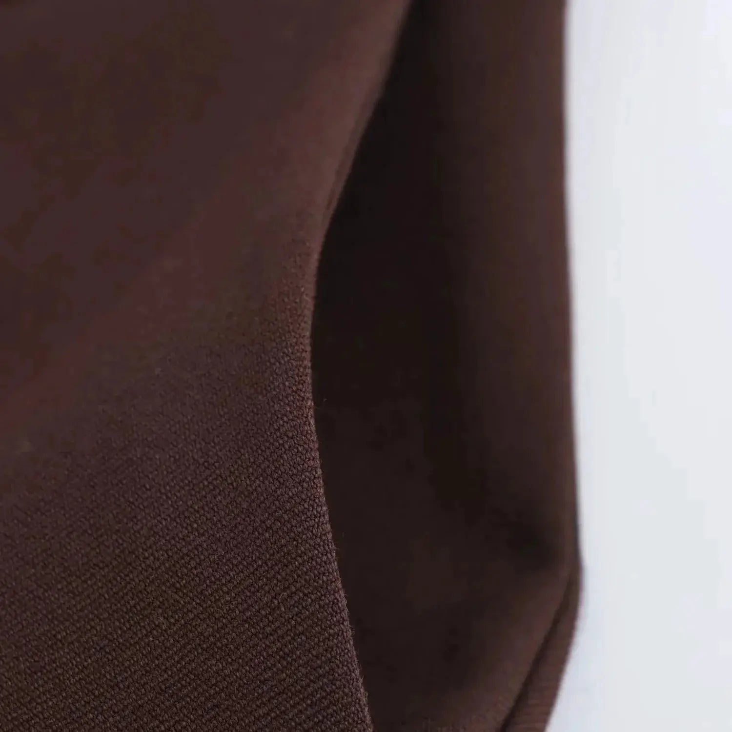 KONDALA blazer in brown textured fabric, close-up view of chic casual women’s suit jacket.