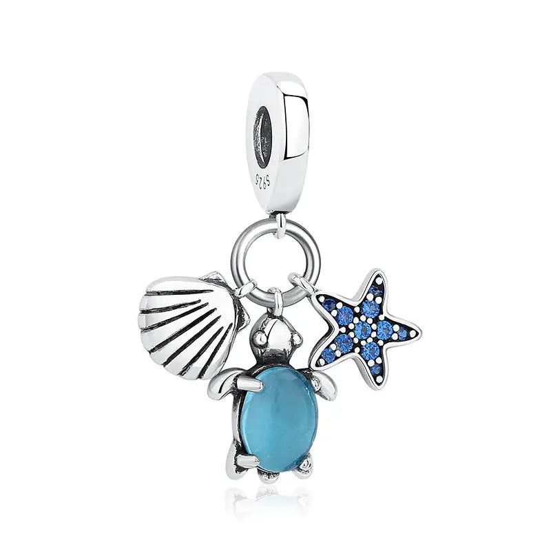 925 Sterling Silver Travel Theme Charms Beads London Bus Paris Suitcase Sam Panda Bracelets Necklaces Women DIY Jewelry