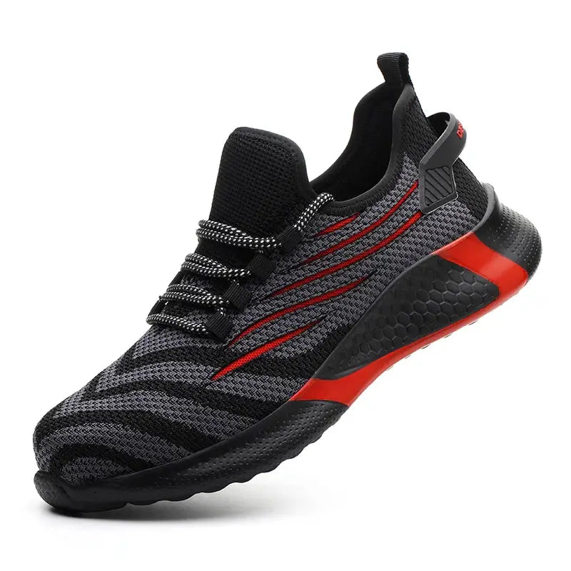 Men Work Safety Shoes Anti Puncture Sneakers Steel Toe Kevlar Midsole Lightweight Indestructible Boots