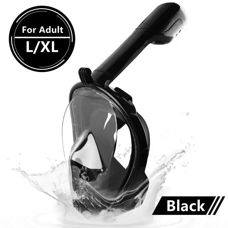 Underwater Full Face Diving Mask Anti Fog For Snorkeling And Scuba Waterproof Respiratory Mask For Adults And Kids