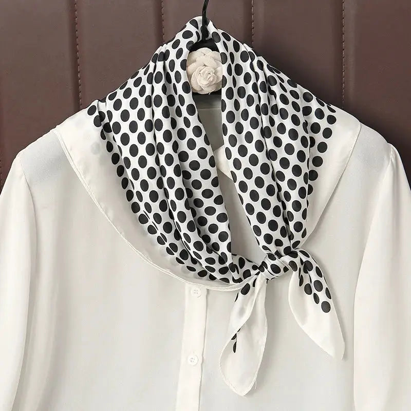 Luxe Silk Satin Square Scarf Silk Feel Finish Versatile Fashion Wrap For Shawl Hijab Neckerchief Hair Ribbon Headband