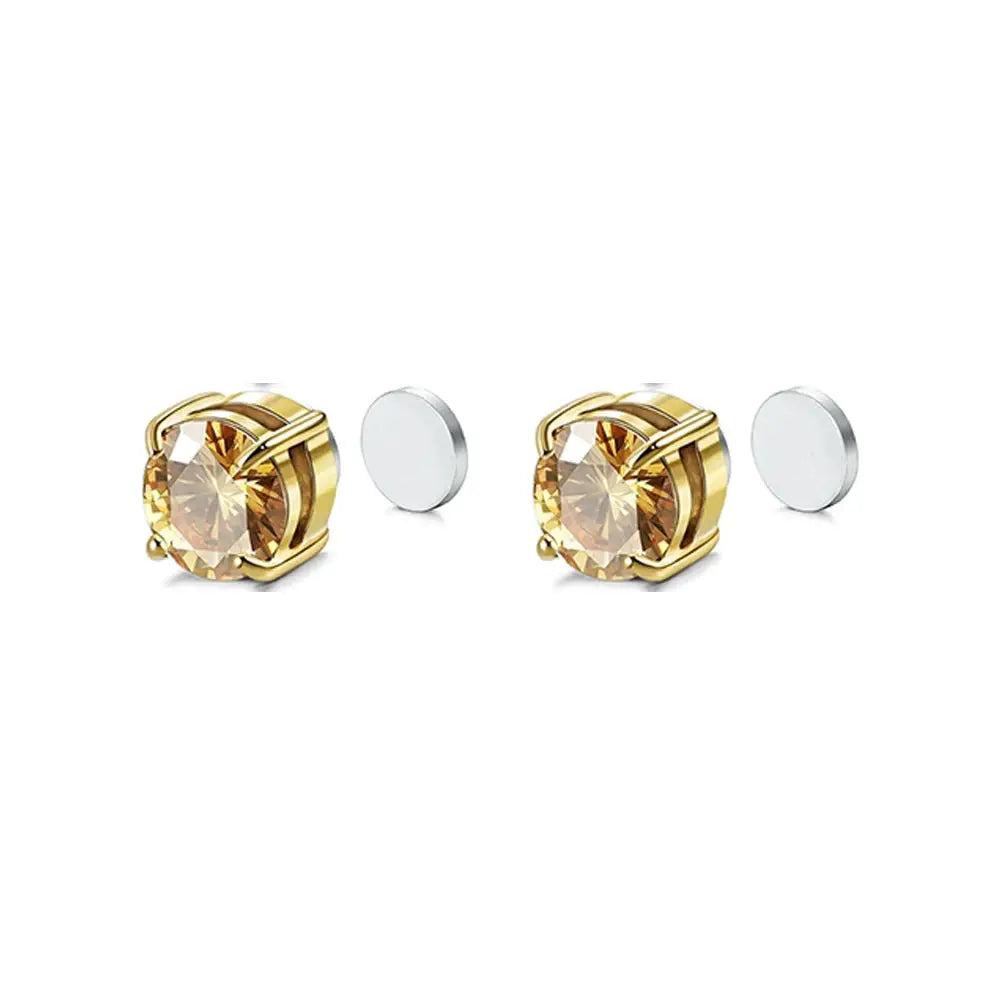 Crystal Magnetic Clip Earrings Non Piercing Fashion Jewelry For Men And Women Gift