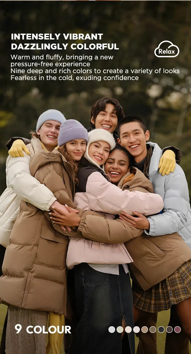 Semir down jacket for men and women by Simples Market in 9 colors; warm quilted puffer outerwear.