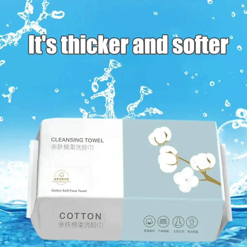 Three Pack Thickened Disposable Face Towels With Pearl Cotton For Wet And Dry Cleansing And Makeup Remover Travel Pack