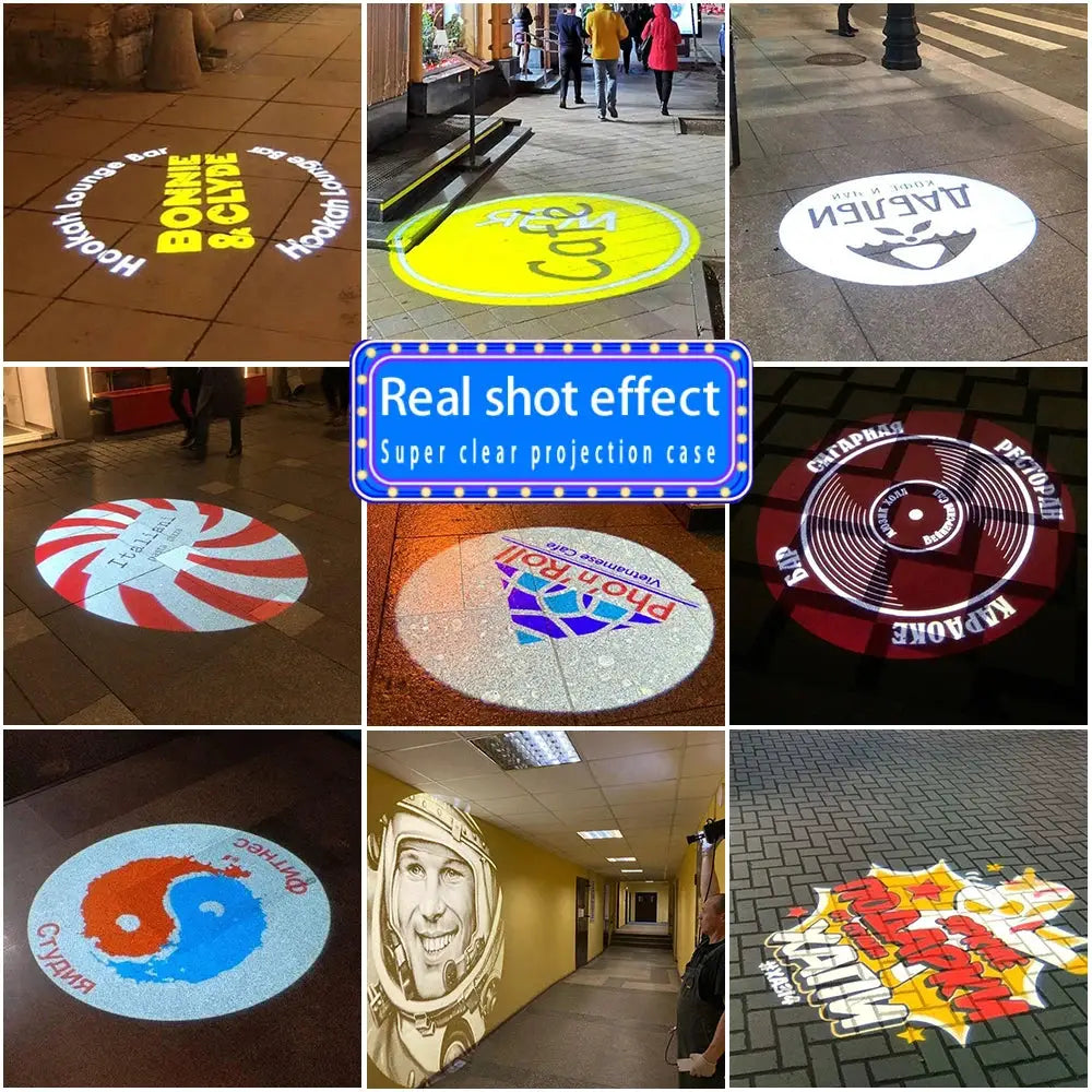 Advertising Gobo Projector Custom Logo Outdoor LED Light IP67 Rotating