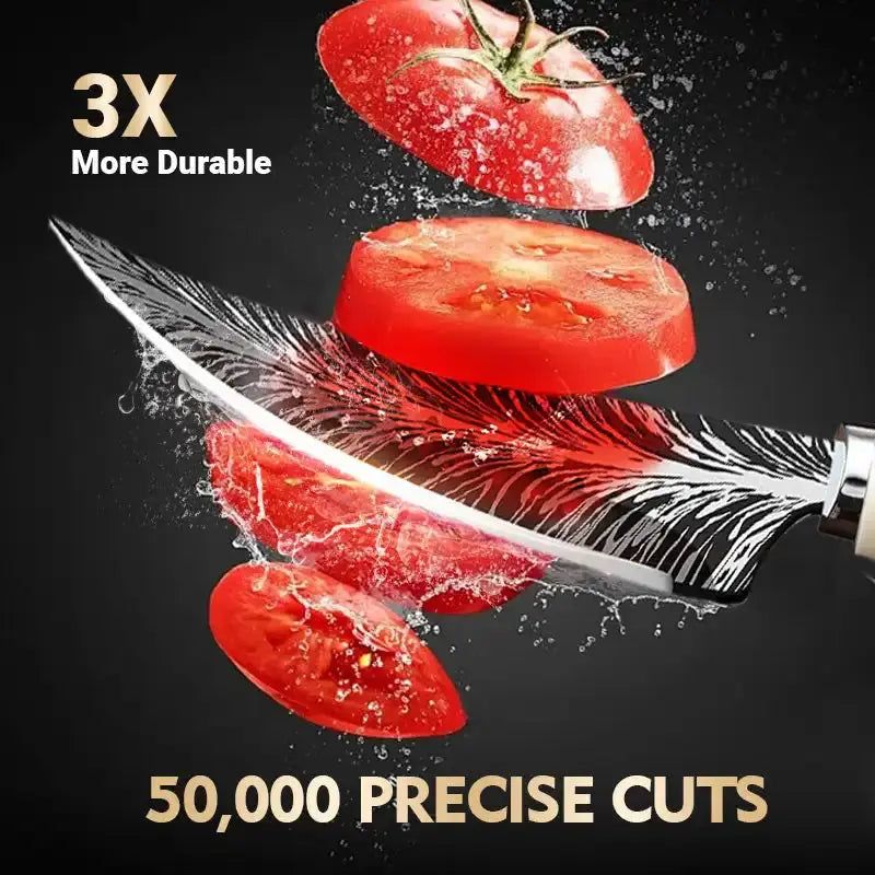 Professional Stainless Steel Kitchen Knife Set Multi Functional Utility Knife For Steak Deboning And Fruit Prep