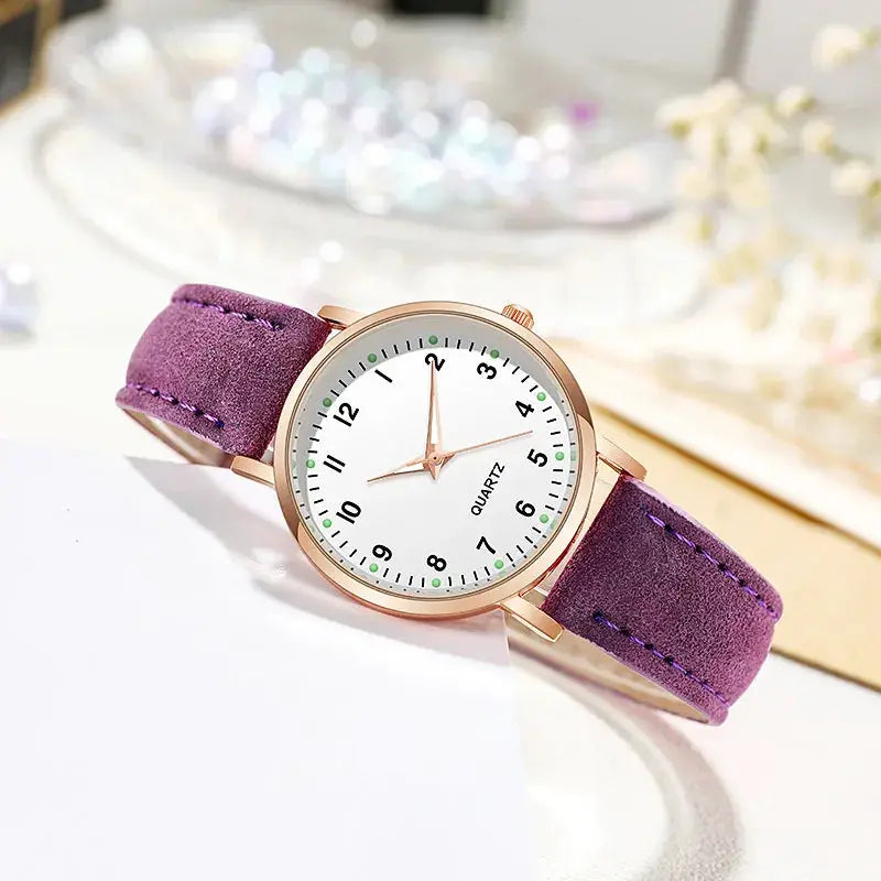 Fashion Watch For Women Leather Belt Watches Ladies Luxury Analog Quartz Luminous Wristwatch Clock Relogio Feminino