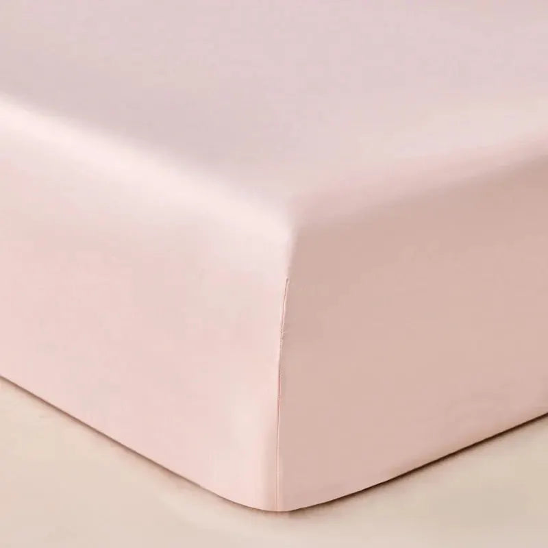 Egyptian cotton fitted sheet in blush pink, 800TC, Simples Market