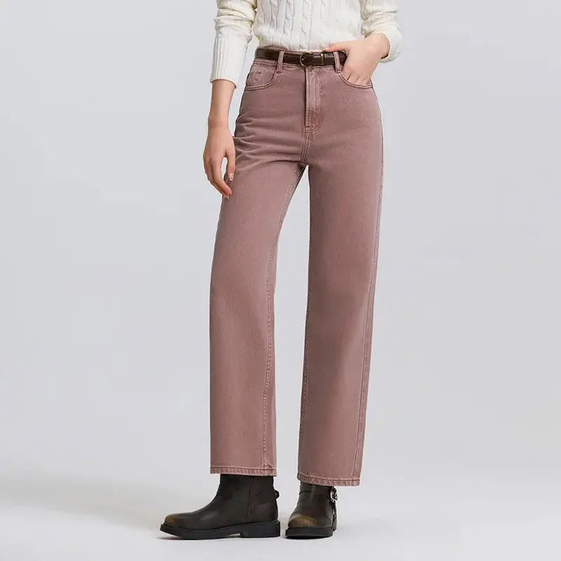 Semir Jeans Women Vintage Wide Leg Trousers Spring 2025 Soft Denim