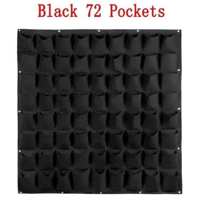 Wall Hanging Pockets Planting Bags Vertical Garden Planter Indoor Outdoor Use Home Decor Grow Bags