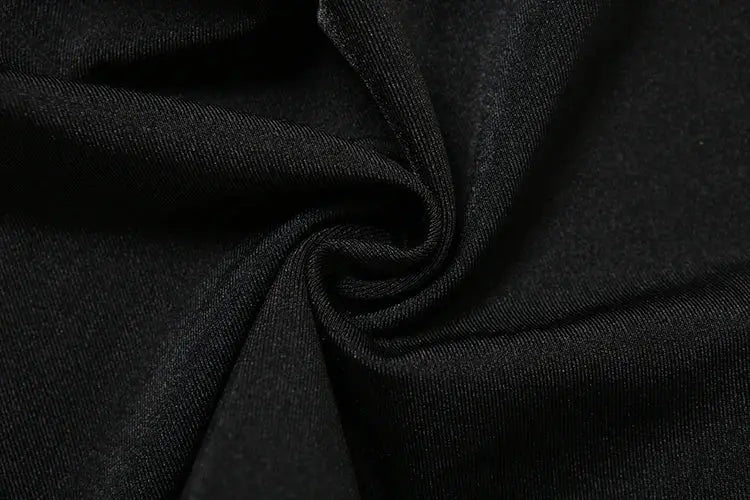 kliou Cross Pleated Women Jumpsuit in black silky fabric, Simples Market