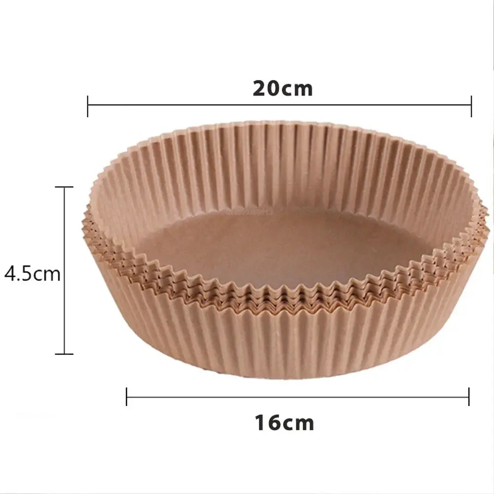 50 100 Pcs Air Fryer Disposable Paper Nonstick Round Baking Papers Air Fryer Paper Liners Kitchen Accessories