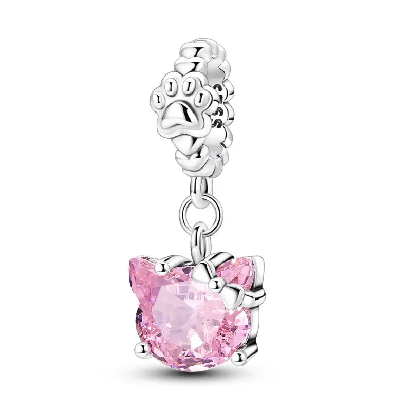 New 925 Sterling Silver Charms Beads Pendants Tree of Life Turtle Gemstone Sunflower for Women Bracelet Jewelry Gift