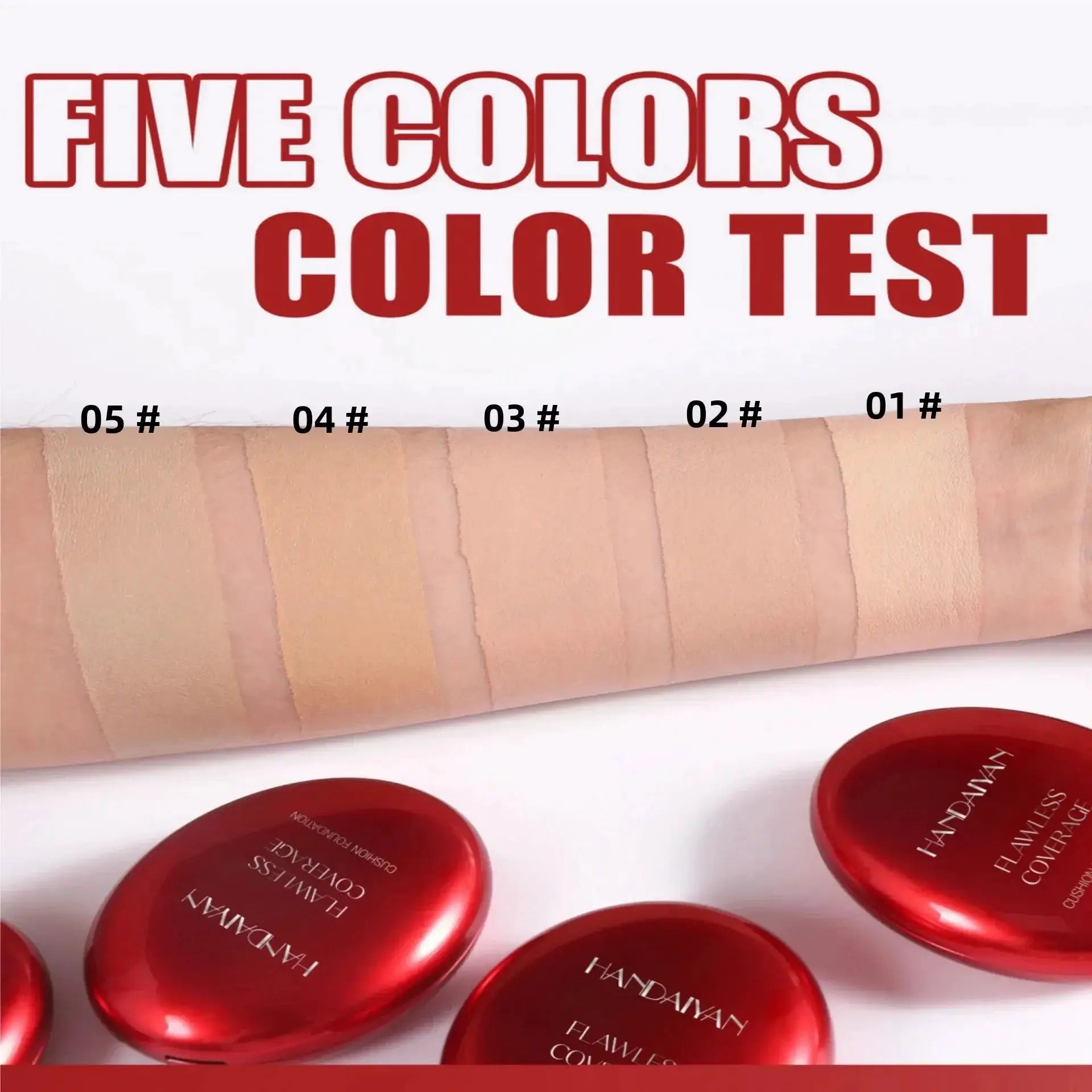 Korean Air Cushion Foundation Oil Control For Long Lasting Natural Finish Moisturizing Brightening Radiant Complexion