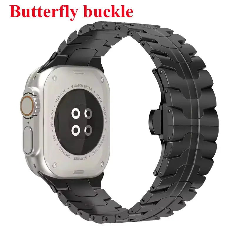 Stainless Steel Strap For Apple Watch Series 11 10 9 8 SE 3 46mm 45mm 42mm 44mm Metal Bracelet Band For iWatch Ultra 3/2/1 49mm