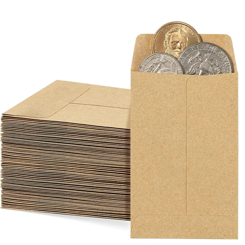 Seed Envelopes Bulk Pack 100 or 200 Pcs 6x10cm Resealable Seed Packets for Storage and Organization