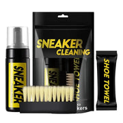 Sneaker Cleaning Kit, 5-piece by Simples Market; includes 150ml water-free foam cleaner, brush, cloth, towel