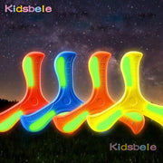 3 Pack LED Light Up Soft Boomerangs Night Glow Flying Toy For Outdoor Park Fun Kids And Adults
