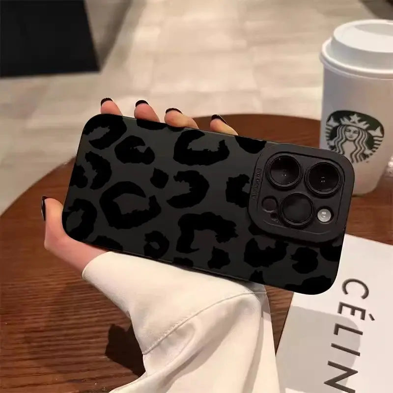 Leopard Design Phone Case for iPhone 7 Through 17 Series With Full Camera Protection and TPU Build
