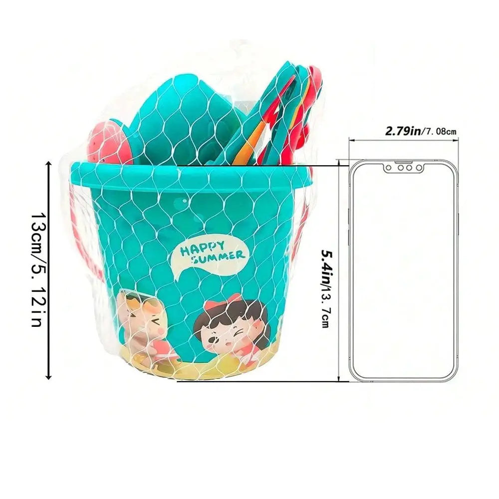18 Piece Beach Sand Toy Set Durable Plastic Outdoor Sand Play Tools For Boys And Girls Summer Holiday Gift