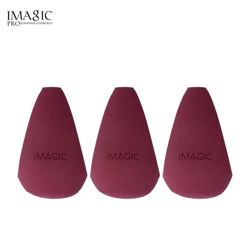 Imagic 3 Piece Hydrophilic Non Latex Makeup Puff Set For Wet And Dry Use Flawless Foundation And Concealer
