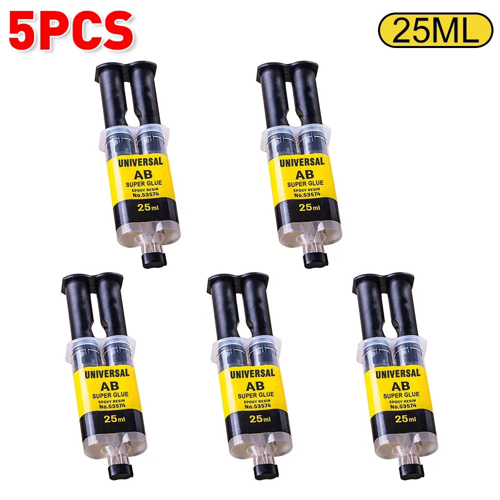 Two Part Epoxy Resin AB Glue Waterproof Fast Acting Adhesive For Wood Plastic Metal Glass Ceramic Repair Bonding