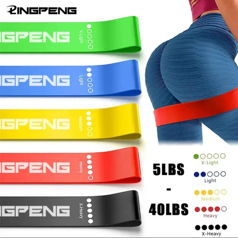 Eco Friendly Natural Latex Elastic Loop Resistance Bands For Yoga, Leg Squats, Dance And General Fitness