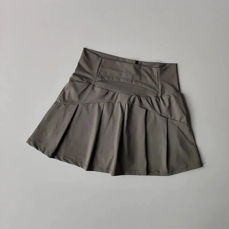 ZenFlex Womens High Waist Sports Short Skirt Quick Dry Performance For Yoga Running Tennis Golf