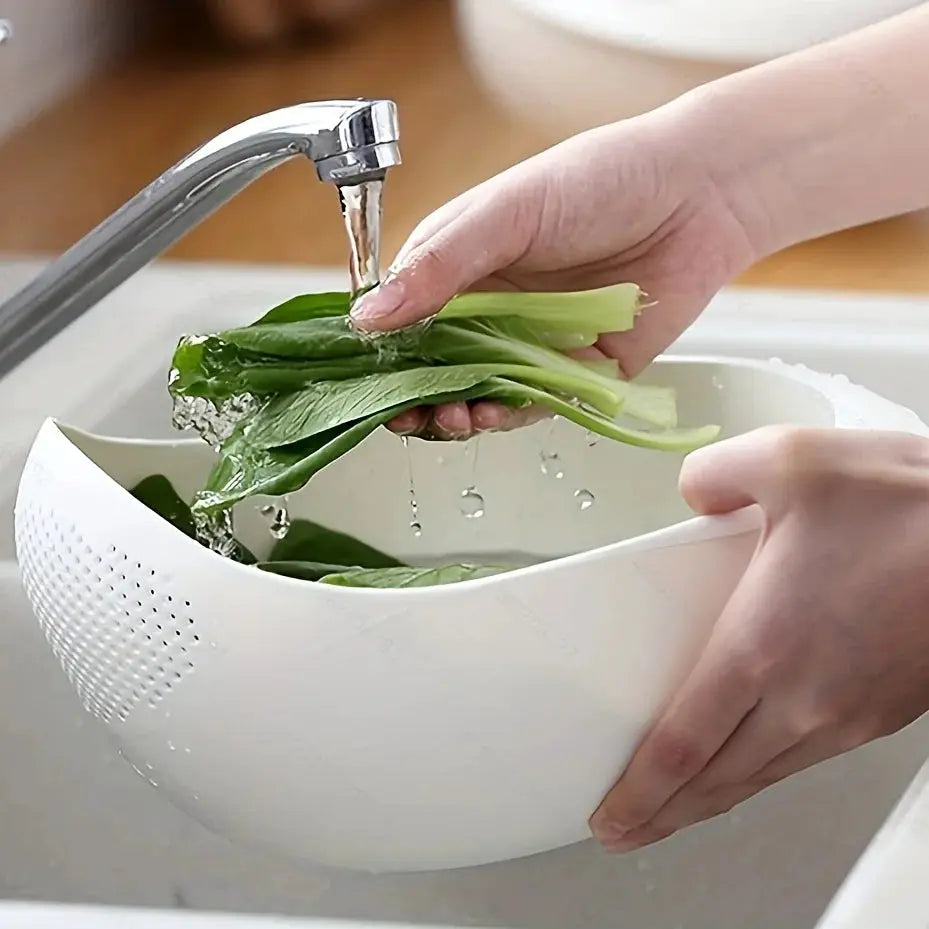 Greenhaven Eco Friendly Rice Drainage Basket Multi Purpose Sieve For Rinsing Rice Fruits And Vegetables
