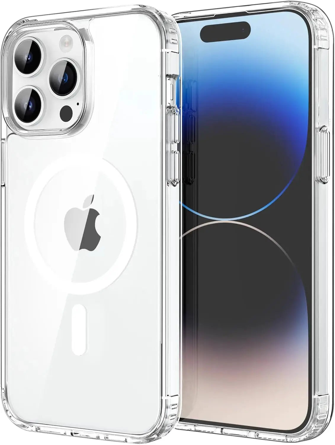Simples Market transparent MagSafe phone case for iPhone, clear back for wireless charging