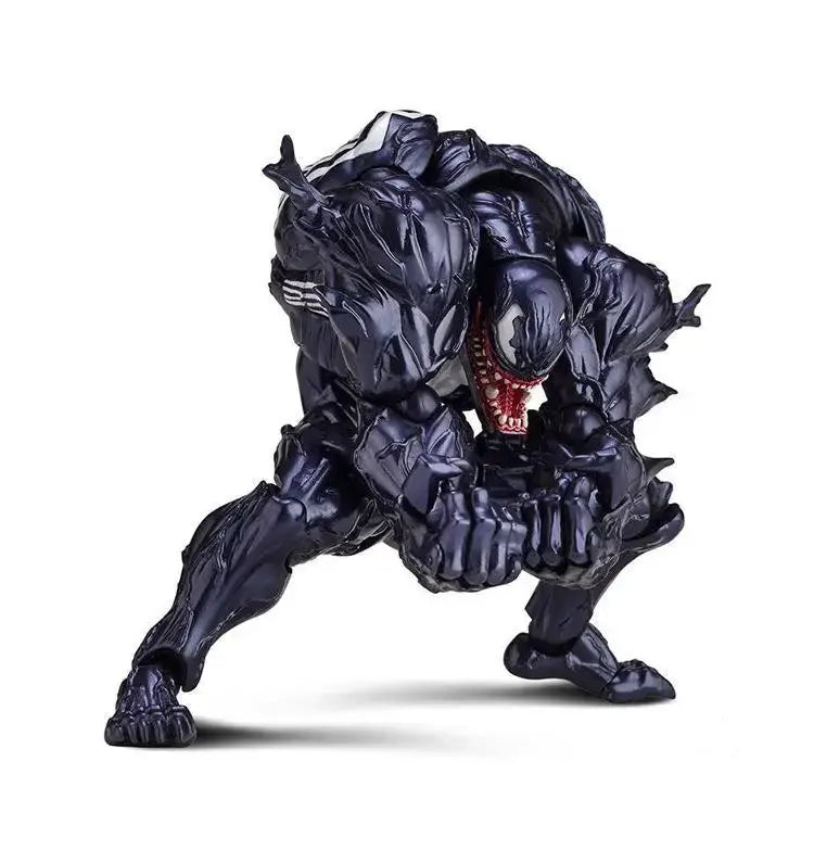 Venom Amazing Yamaguchi Legends Action Figure with Articulated Joints and Swap Face Statue Collectible Toy Gift