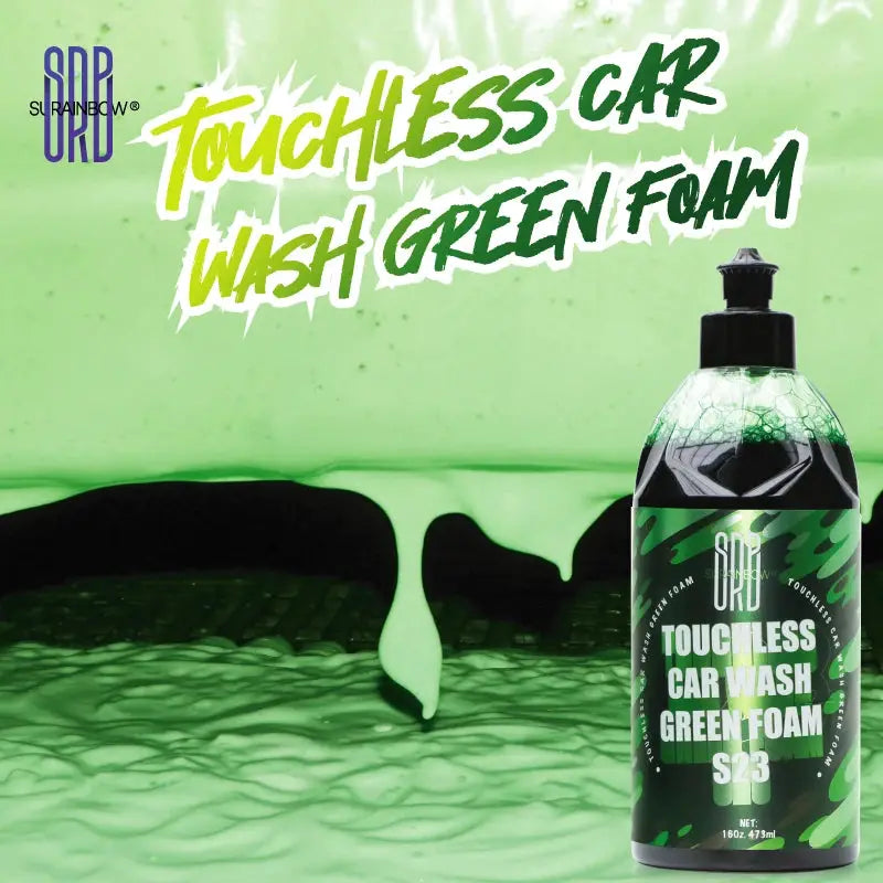 Green foaming car wash soap bottle by Simples Market for foam cannons and bucket washes
