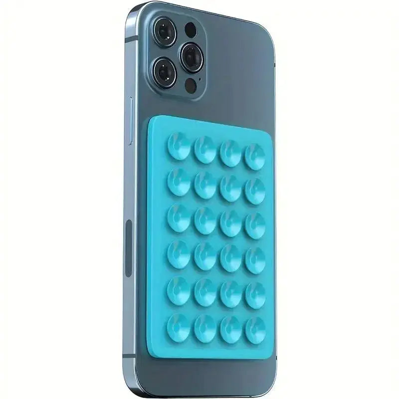 GripMate Silicone Suction Phone Holder Mat Wall Stand With Anti Slip Square Design For Apple Phones
