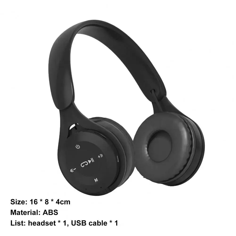 Y08 wireless Bluetooth headset, black ABS over-ear gaming headset with mic