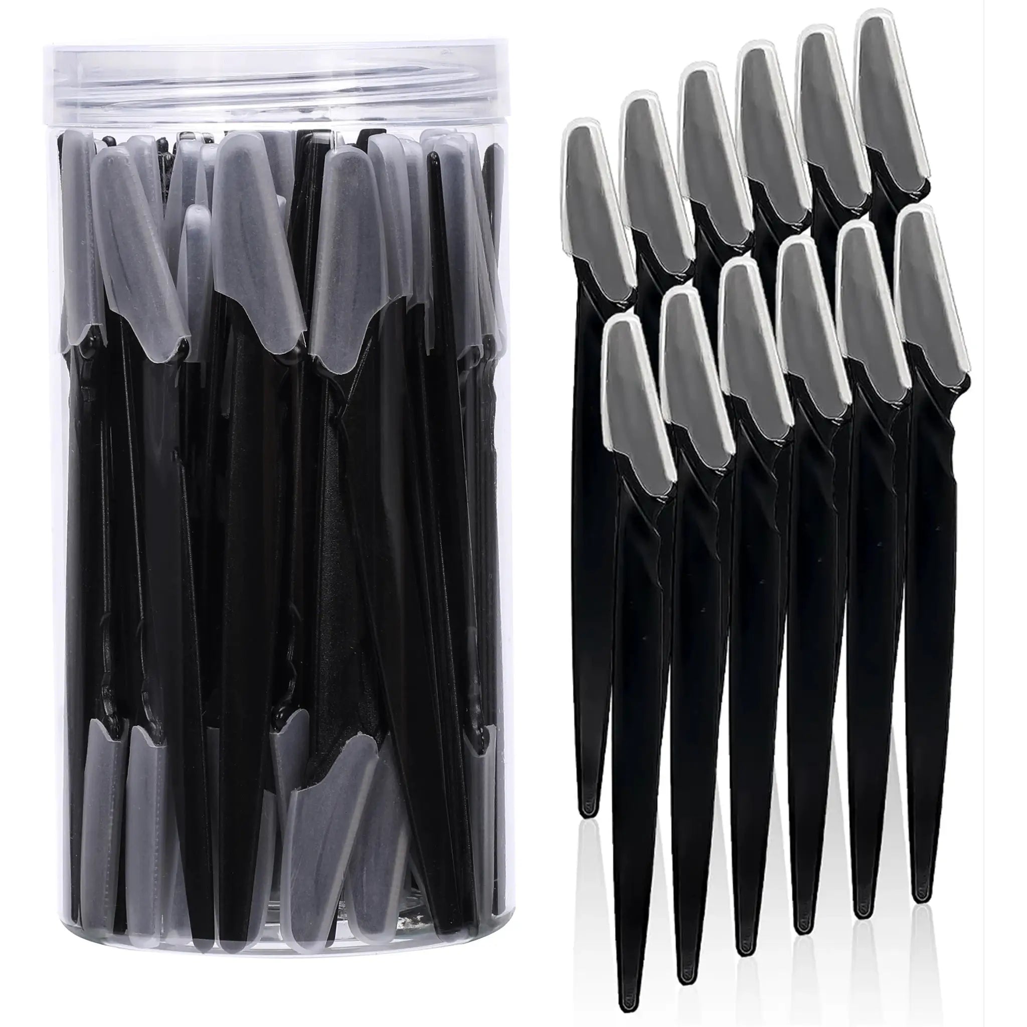 Brand Brow Razor Set Stainless Steel Eyebrow and Face Trimmer Protective Cover for Women and Men Safe Hair Removal